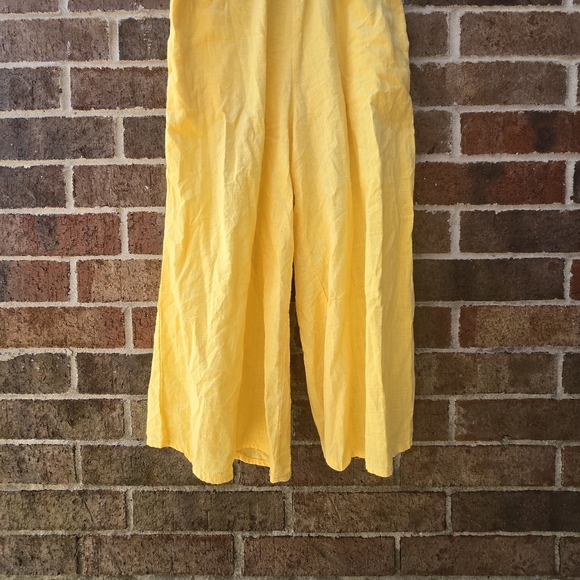 Yellow Spaghetti Strap Jumpsuit - Picture 3 of 8